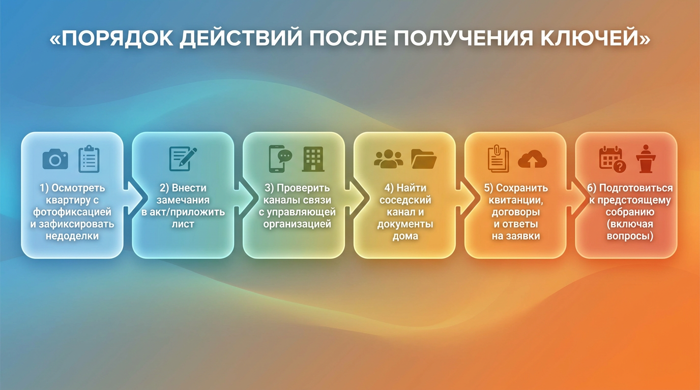 Что меняется после получения ключей